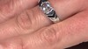 Anillo en plata con Topacio blanco