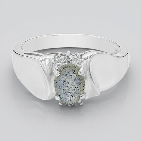 Anello in argento con Labradorite