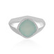 Anillo en plata con Calcedonia agua