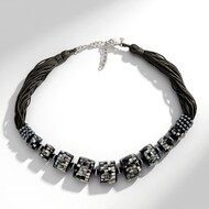 Collar en plata con Nácar mosaico (Dallas Prince Designs)