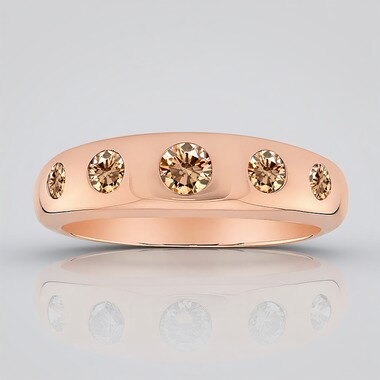 Bague en or et Diamant rose de France SI1 d'Argyle  (Annette)