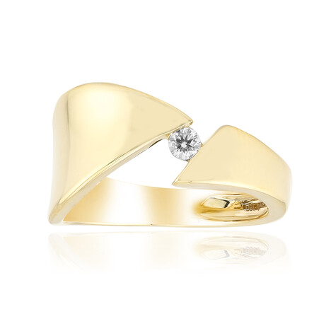 Zilveren ring met een Diamant SI1 (G) (Annette)