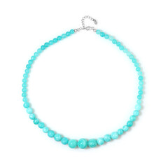 Collar en plata con Cuarzo azul del Caribe
