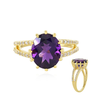 Sibirischer Amethyst-Silberring