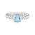 Sky Blue Topaz Silver Ring (Ornaments by de Melo)