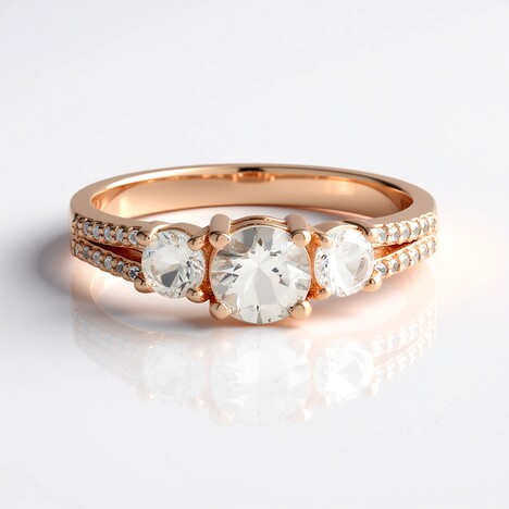 Anello in argento con Morganite