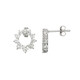 Boucles d'oreilles en argent et Zircon (Adela Silber)