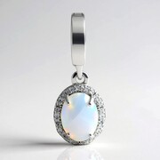 Pendentif en argent et Opale d'Australie