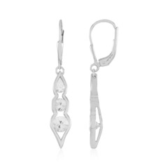 Pendientes en plata con Zircón (de Melo Essence)