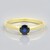 Anello in oro con Zaffiro Ceylon Blu (de Melo)