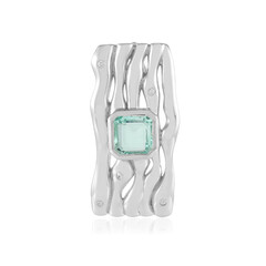 Paraibafarbener Smaragd-Silberanhänger