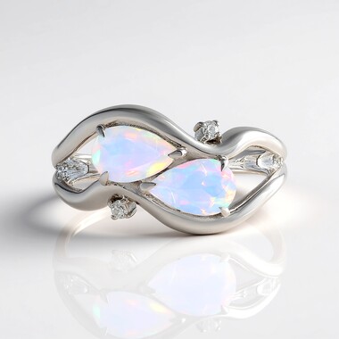AAA-Welo-Opal-Silberring (de Melo Essence)