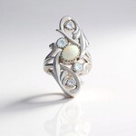 Anello in argento con Opale di Welo