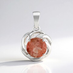 Ciondolo in argento con Pietra del Sole dell'Oregon