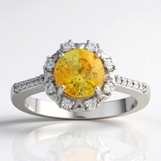 Anello in argento con Sfalerite