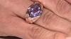 Zilveren ring met een amethist