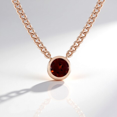 Collana in argento con Granato d’India (Adela Silber)
