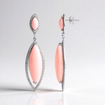 Orecchini in argento con Opale Rosa (de Melo Essence)
