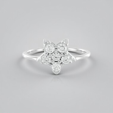 Bague en argent et Zircon