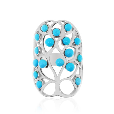 Sleeping Beauty Turquoise Silver Ring (Anne Bever)
