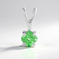 Lemshuku Tsavorite Silver Pendant