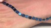 Collar en plata con Hematita azul