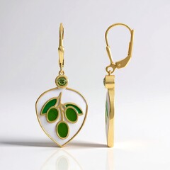 Orecchini in argento con Peridoto