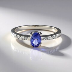 Anello in argento con Tanzanite