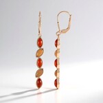 Orecchini in argento con Corniola (KM by Juwelo)