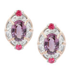 Lavender Spinel Silver Earrings (Gems en Vogue)