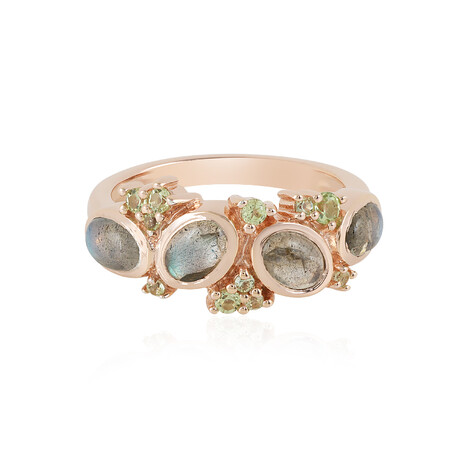 Grüner Maniry-Labradorit-Silberring (KM by Juwelo)