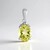 Ciondolo in argento con Quarzo Limone