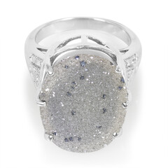 Bague en or et Agate Etincelante