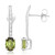 Cuprian Tourmaline Silver Earrings