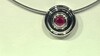 Colgante en plata con Rubí de Bemainty (MONOSONO COLLECTION)