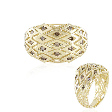 I2 Champagner-Brillant-Goldring (Ornaments by de Melo)