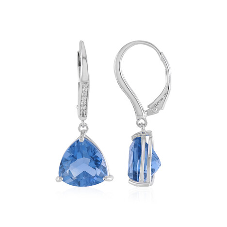 Orecchini in argento con Fluorite Cangiante