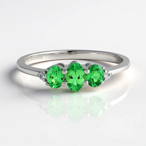 Anello in argento con Lemshuku Tsavorite