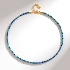 Collana in argento con Cianite del Nepal