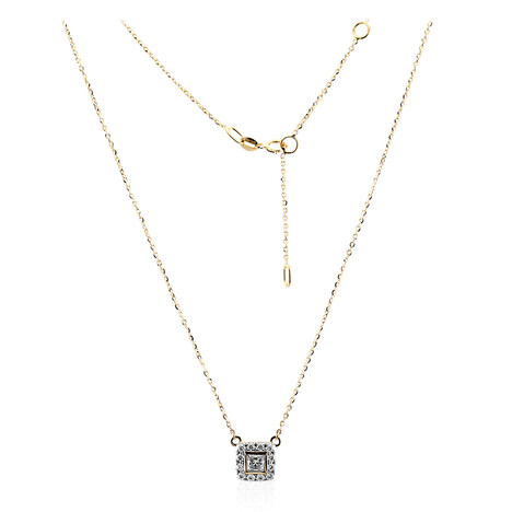 Gouden halsketting met een IF Diamant (D) (Annette)