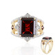 Anello in oro con Granato Mozambico AAA (SUHANA)
