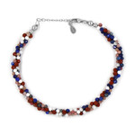 Zilveren armband met lapis lazulistenen