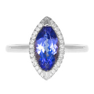 AAA-Tansanit-Goldring (CIRARI)
