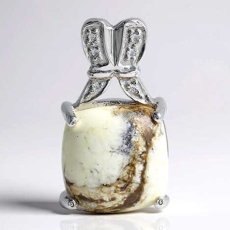 Ciondolo in argento con Magnesite