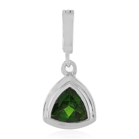 Pendentif en argent et Diopside de Russie
