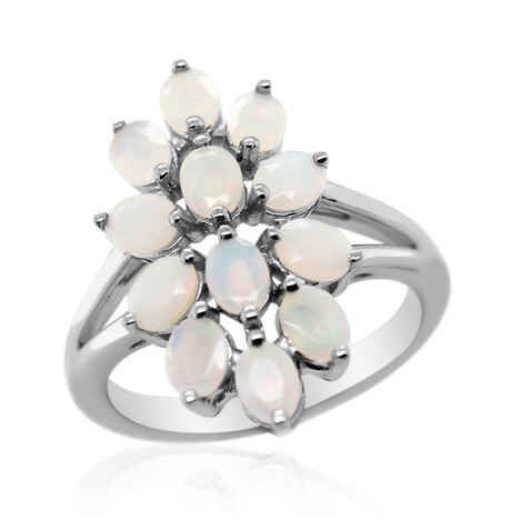 Anello in argento con Opale di Welo
