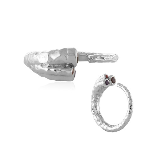 Anello in argento con Granato d’India