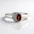 Anello in argento con Zircone Lampone