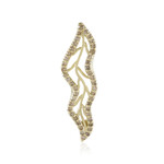 Colgante en oro con Diamante champán VS1