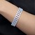 Himmelblauer Topas-Silberarmband